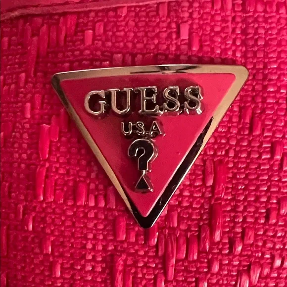 Guess Women's Bright Pink Slide Sandals 9 - Picture 3 of 5